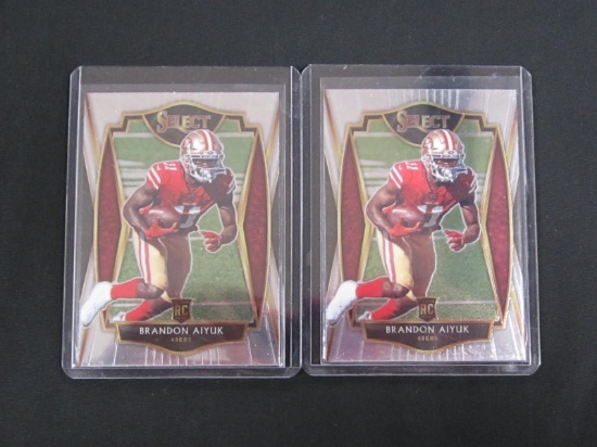 2 CARD ROOKIE LOT BRANDON AIYUK 49ERS