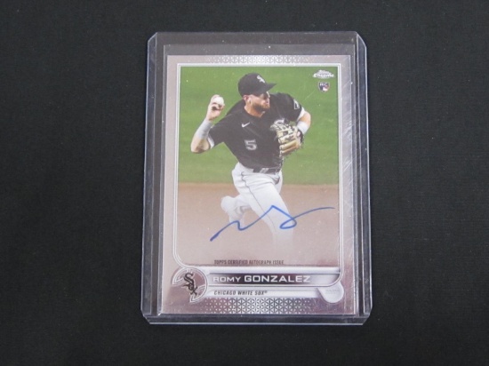 2022 TOPPS CHROME ROMY GONZALEZ RC AUTO