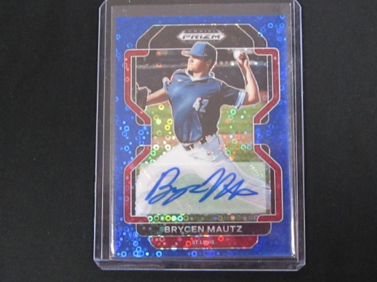 2022 PRIZM DRAFT PICKS BRYCEN MAUTZ AUTO SSP /25
