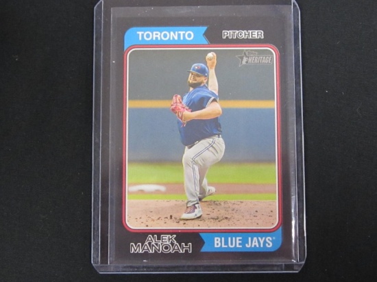 2023 TOPPS HERITAGE ALEK MANOAH BLACK BORDER