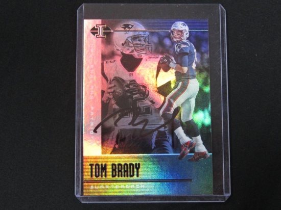 TOM BRADY SIGNED TRADING CARD WITH RED CARPET COA
