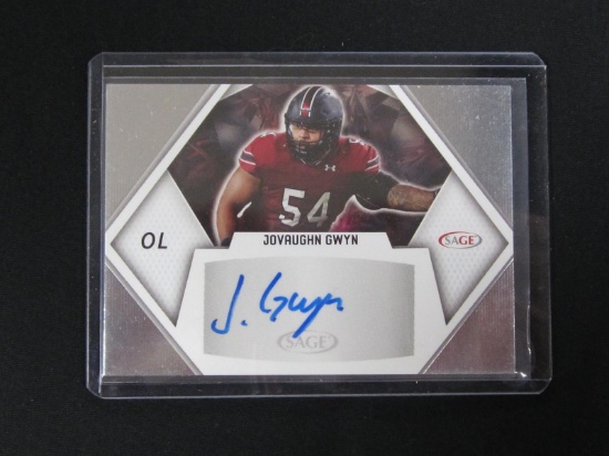 2023 SAGE JOVAUGHN GWYN RC AUTO CARD