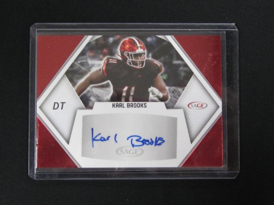 2023 SAGE KARL BROOKS RED RC AUTO CARD
