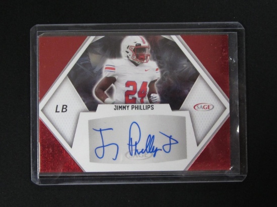 2023 SAGE JIMMY PHILLIPS RED RC AUTO CARD