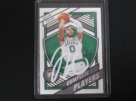 JAYSON TATUM SIGNED TRADING CARD WITH FSG COA