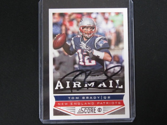 TOM BRADY SIGNED TRADING CARD WITH RED CARPET COA