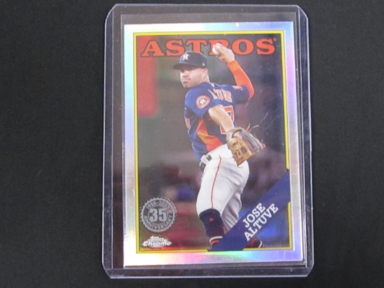 2023 TOPPS CHROME UPDATE JOSE ALTUVE 1988 REFRACTOR