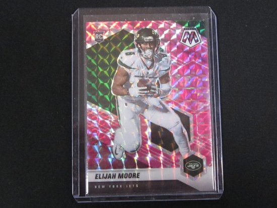 2021 MOSAIC ELIJAH MOORE RC PINK CAMO PRIZM JETS