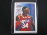 AKEEM OLAJUWON SIGNED TRADING CARD WITH FSG COA