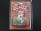 2020 PANINI PRIZM TYREEK HILL ORANGE LAZER PRIZM