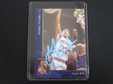 GRANT HILL SIGNED TRADING CARD WITH PRO CERT COA