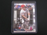 MIKE TROUT SIGNED TRADING CARD WITH PRO CERT COA