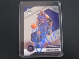 VINCE CARTER SIGNED TRADING CARD WITH FSG COA