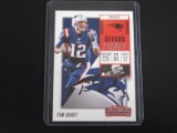 TOM BRADY SIGNED TRADING CARD WITH RED CARPET COA