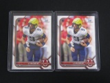 2 CARD ROOKIE LOT JJ MCCARTHY 1ST BOWMAN