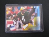 BRETT FAVRE SIGNED TRADING CARD WITH RED CARPET COA