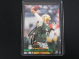 BRETT FAVRE SIGNED TRADING CARD WITH RED CARPET COA