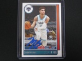 LAMELO BALL SIGNED TRADING CARD WITH FSG COA