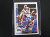 ALLEN IVERSON SIGNED TRADING CARD WITH FSG COA