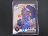 VINCE CARTER SIGNED TRADING CARD WITH FSG COA