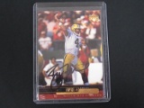 BRETT FAVRE SIGNED TRADING CARD WITH RED CARPET COA