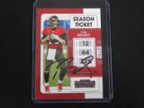 TOM BRADY SIGNED TRADING CARD WITH RED CARPET COA