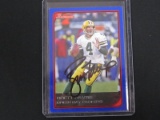 BRETT FAVRE SIGNED TRADING CARD WITH RED CARPET COA