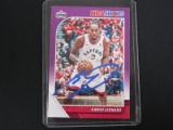 KAWHI LEONARD SIGNED TRADING CARD WITH FSG COA