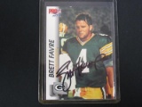 BRETT FAVRE SIGNED TRADING CARD WITH RED CARPET COA