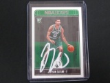 JAYSON TATUM SIGNED ROOKIE CARD WITH FSG COA