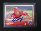MIKE TROUT SIGNED TRADING CARD WITH PRO CERT COA