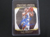 KLAY THOMPSON SIGNED TRADING CARD WITH FSG COA