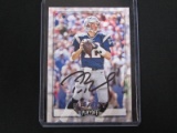 TOM BRADY SIGNED TRADING CARD WITH RED CARPET COA