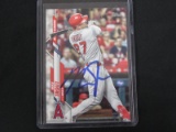 MIKE TROUT SIGNED TRADING CARD WITH PRO CERT COA