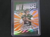 2021 DONRUSS OPTIC ZACH WILSON RC MY HOUSE PRIZM