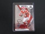 PATRICK MAHOMES SIGNED TRADING CARD WITH COA