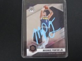 MICHAEL PORTER JR SIGNED TRADING CARD WITH FSG COA
