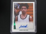 2022 LEAF JARED MCCAIN RC AUTO SSP /50 GREEN FOIL