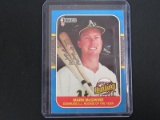 1987 DONRUSS MARK MCGWIRE RC HIGHLIGHTS A'S