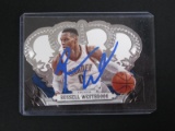 RUSSELL WESTBROOK SIGNED TRADING CARD WITH FSG COA
