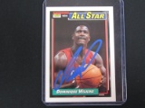 DOMINIQUE WILKINS SIGNED TRADING CARD WITH FSG COA