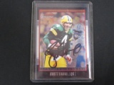 BRETT FAVRE SIGNED TRADING CARD WITH RED CARPET COA