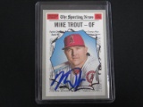 MIKE TROUT SIGNED TRADING CARD WITH PRO CERT COA