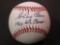 Elroy Face Signed Baseball w Inscription Certified COA