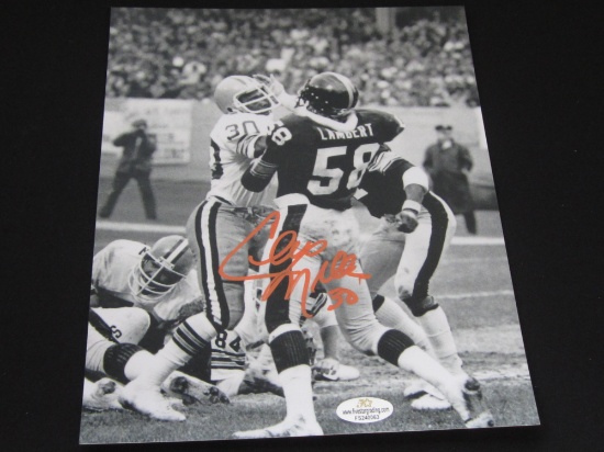 Cleo Miller Cleveland Browns Signed 8x10 Photo Certified w COA