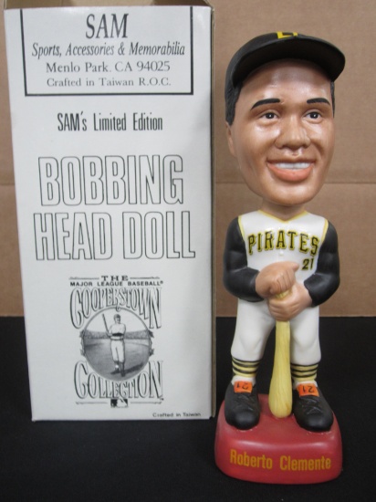 Roberto Clemente Limited Edition Bobbing Heading Doll