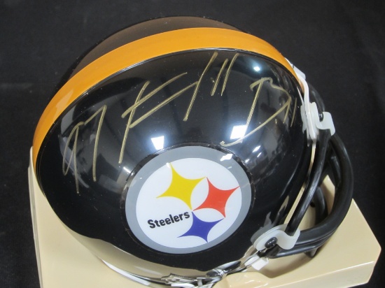 Pittsburgh Steelers Signed Mini Helmet Certified w COA