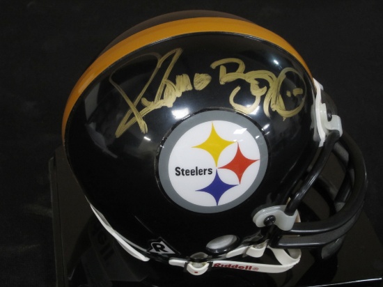 Jerome Bettis Pittsburgh Steelers Signed Mini Helmet Certified