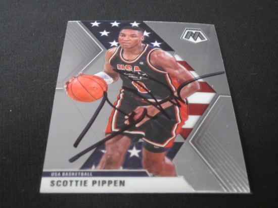 Scottie Pippen Signed Trading Card Certified w COA