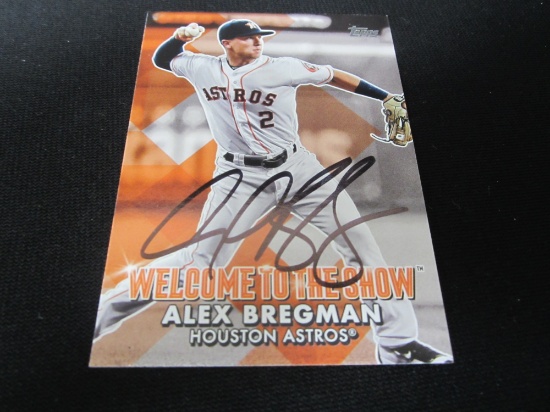 Alex Bregman Signed Trading Card Certified w COA